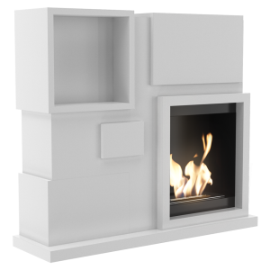 Biokominek JULY biały z certyfikatem TÜV