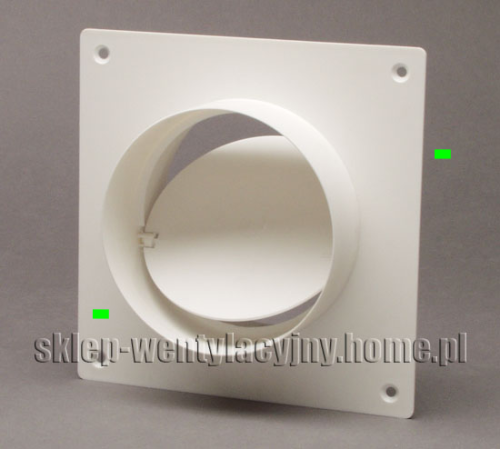 Art. 595 - Łącznik z zaworem zwrotnym i kołnierzem do kanałów okrągłych fi 125mm