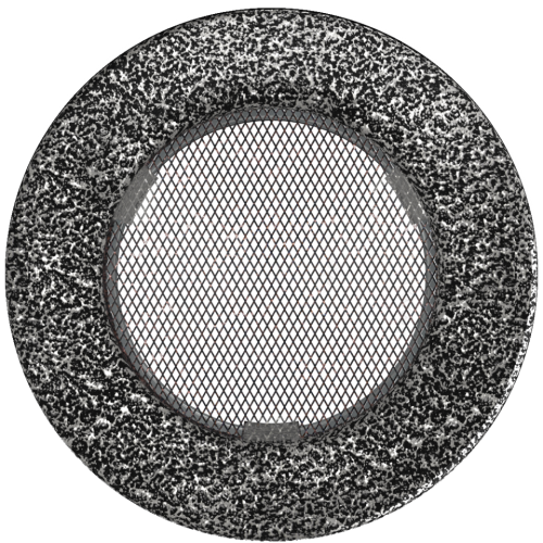 Kratka okrągła czarno-srebrna fi 100