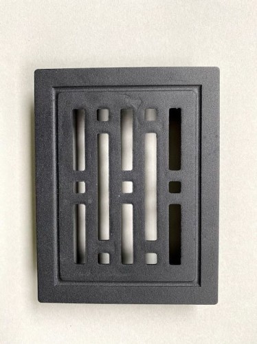 Kratka retro, prostokątna 10x14 - czarna, paski