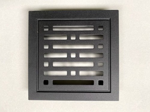 Kratka retro, kwadratowa 14x14 - czarna, paski