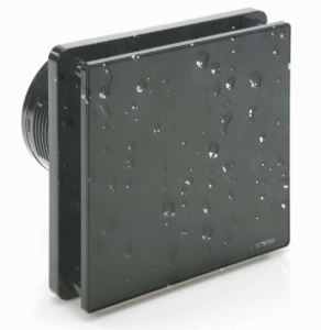 Wentylator BFS 100 MB 12V, Czarny MAT, ze szklanym panelem przednim