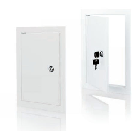 DMZ 15x30 Drzwiczki rewizyjne metalowe z zamkiem