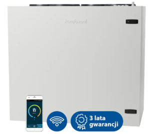 Centrala Komfovent Domekt-R-700-V-C6M 738 L/AZ wymiennik obrotowy sorpcyjny-entalpiczny, układ króćców pionowy