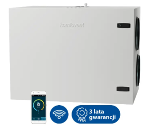 Centrala Komfovent Domekt-R-700-H-C6M 742 L/A wymiennik obrotowy standardowy, układ króćców poziomy