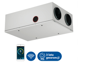 Centrala Komfovent Domekt-R-700-F-C6M 707 L/A wymiennik obrotowy standardowy, wykonanie płaskie, podwieszane