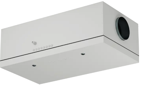 Centrala Komfovent Domekt Domekt-S-650-F-E/6, wykonanie płaskie, podwieszane, wersja ze zintegrowaną nagrzewnicą elektryczną