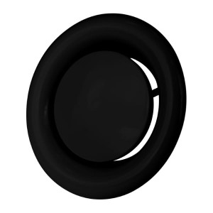 Anemostat wywiewny, fi 160mm CZARNY