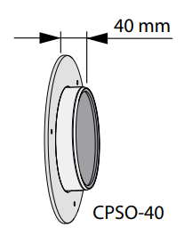 CPSO-40FRESHPOINT160 - nakładka kompensacyjna dł.40 mm do montażu jednostki Freshpoint 160, stal ocynk.