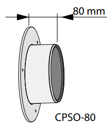 CPSO-80FRESHPOINT160 - nakładka kompensacyjna dł.80 mm do montażu jednostki Freshpoint 160, stal ocynk.