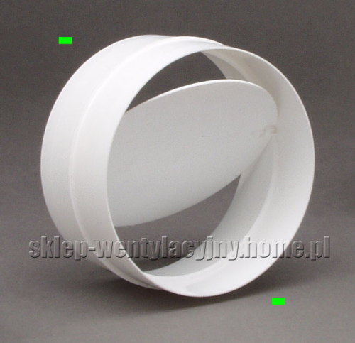 Łącznik z zaworem zwrotnym kanałów okrągłych fi 125mm