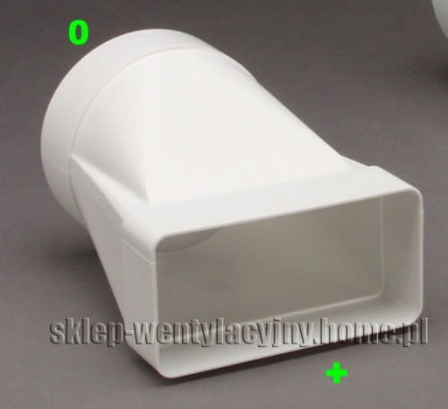 Art. 070 - Łącznik przekrojów zmiennych, 110x55mm / fi 100mm