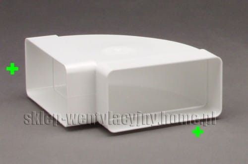 Art. 050 - Kolano poziome 90 stopni, 110x55mm