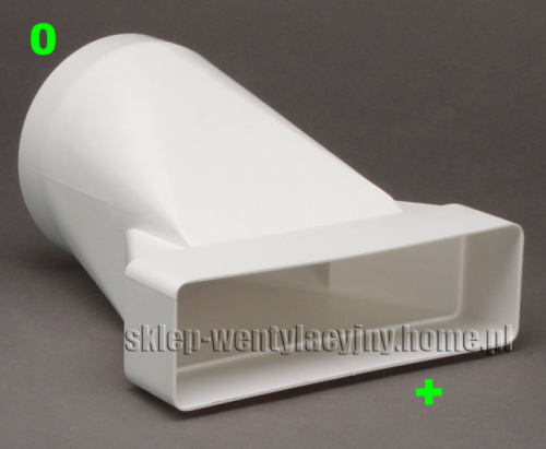 Łącznik przekrojów zmiennych, 204x60mm / fi 125mm