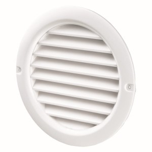 WP MV 150 BVR - kratka okrągła, fi 150mm, kolor biały