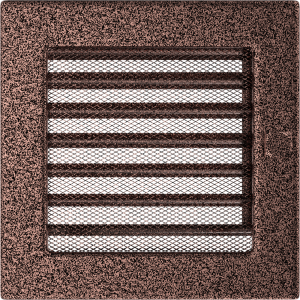 Kratka miedziana (malowana) 17x17cm z żaluzją