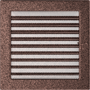 Kratka miedziana (malowana) 22x22cm z żaluzją