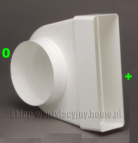 Kolano łączące 120x60mm z fi 100mm