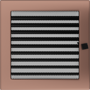 Kratka miedź galwaniczna z żaluzją 22x22