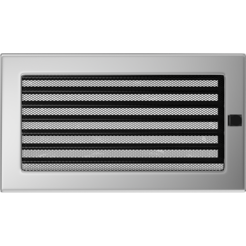 Kratka niklowana z żaluzją 17x30