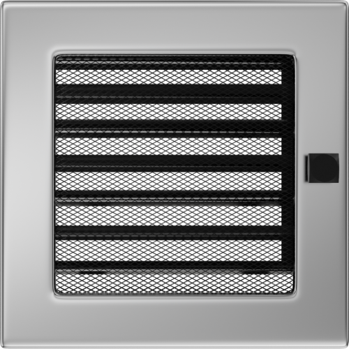 Kratka niklowana z żaluzją 22x22