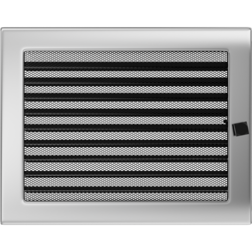 Kratka niklowana z żaluzją 22x30