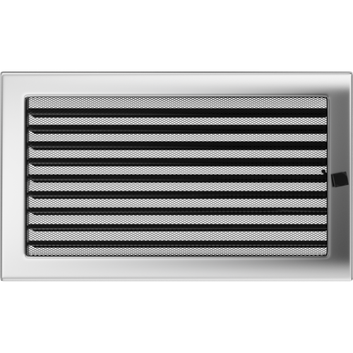 Kratka niklowana z żaluzją 22x37