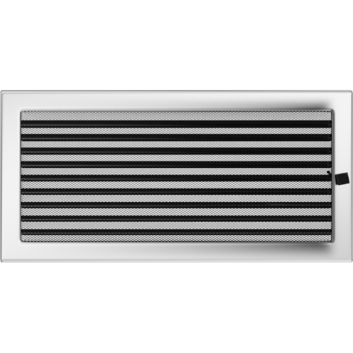 Kratka niklowana z żaluzją 22x45