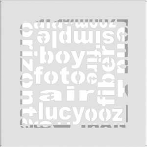 Kratka ABC biała 17x17