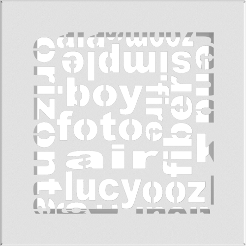 Kratka ABC biała 17x17