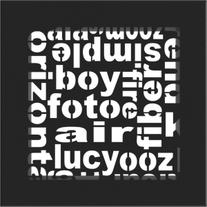 Kratka ABC czarna 17x17