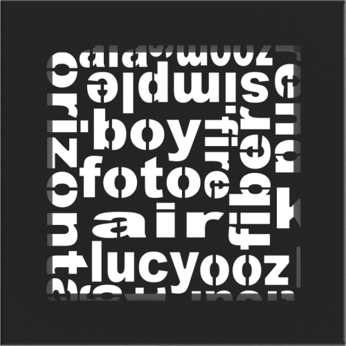 Kratka ABC czarna 17x17