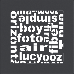 Kratka ABC grafitowa 17x17