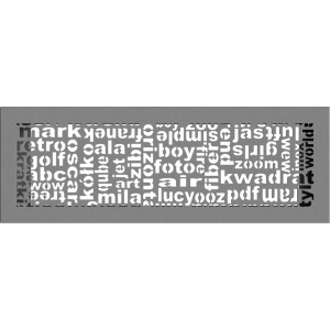 Kratka ABC granito 17x49