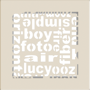 Kratka ABC kremowa 17x17