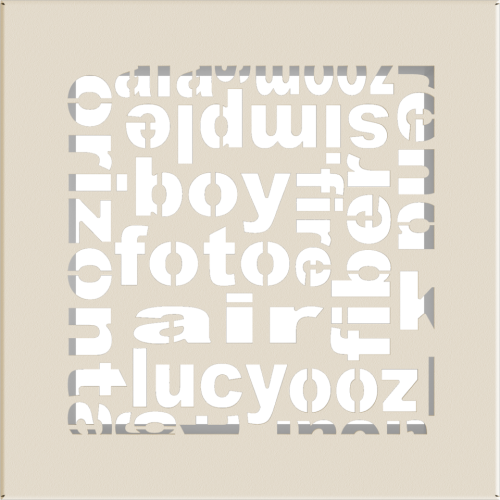 Kratka ABC kremowa 17x17