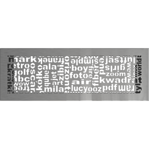 Kratka ABC szlifowana 17x49