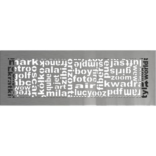 Kratka ABC szlifowana 17x49