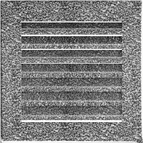 Kratka FRESH czarno-srebrna 17x17