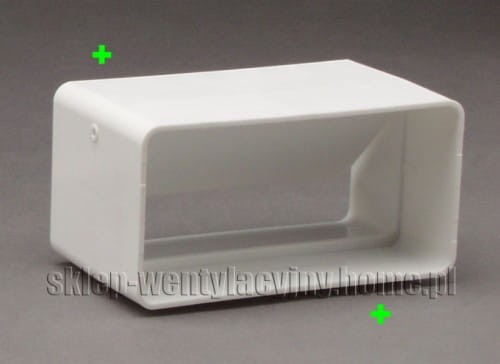 Art. 027 - Łącznik kanałów 110x55mm z zaworem zwrotnym