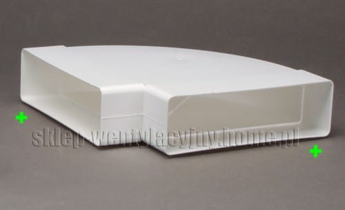 Kolano poziome 90 stopni, 220x90mm