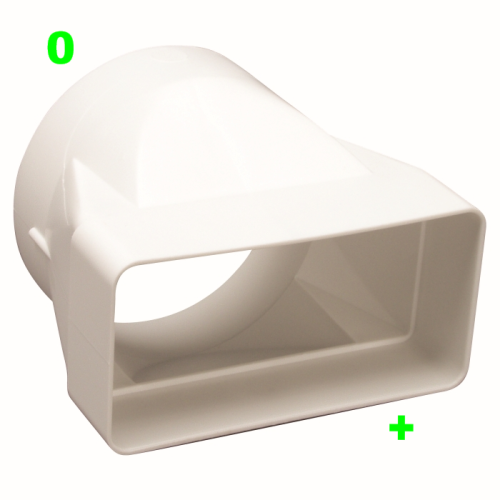 471 - łącznik przekrojów zmiennych współosiowy (120x60 na fi 100)