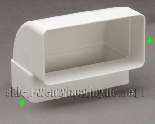 Kolano pionowe 90 stopni, 120x60mm