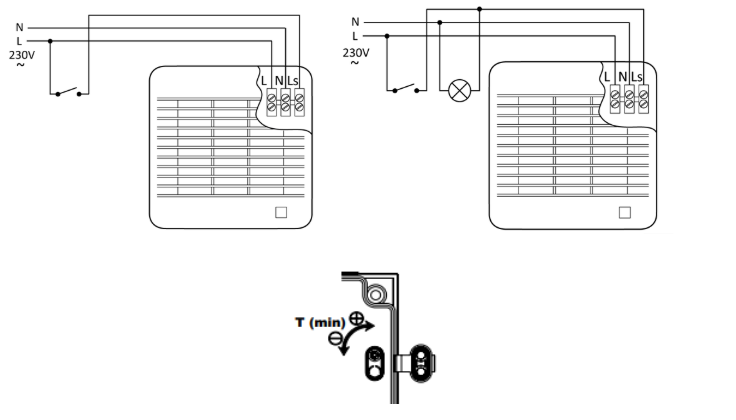 podłączenie wentylatora-schemat